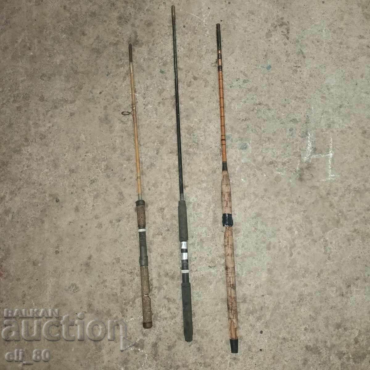 Fishing rods lot of 3 pieces Fishing rods lot of 3 pieces