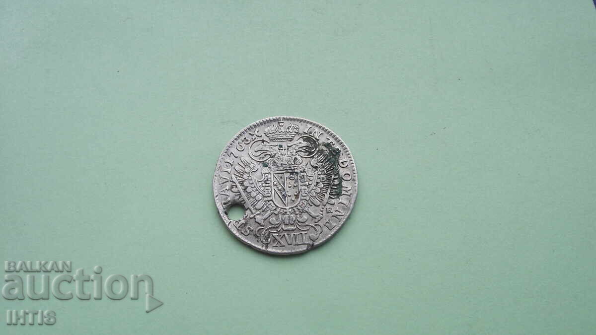 Delivery of COIN - 17 kreuzer - 1763 Austria / Franz I / - from €0.01 Delivery of COIN - 17 kreuzer - 1763 Austria / Franz I / - from €0.01