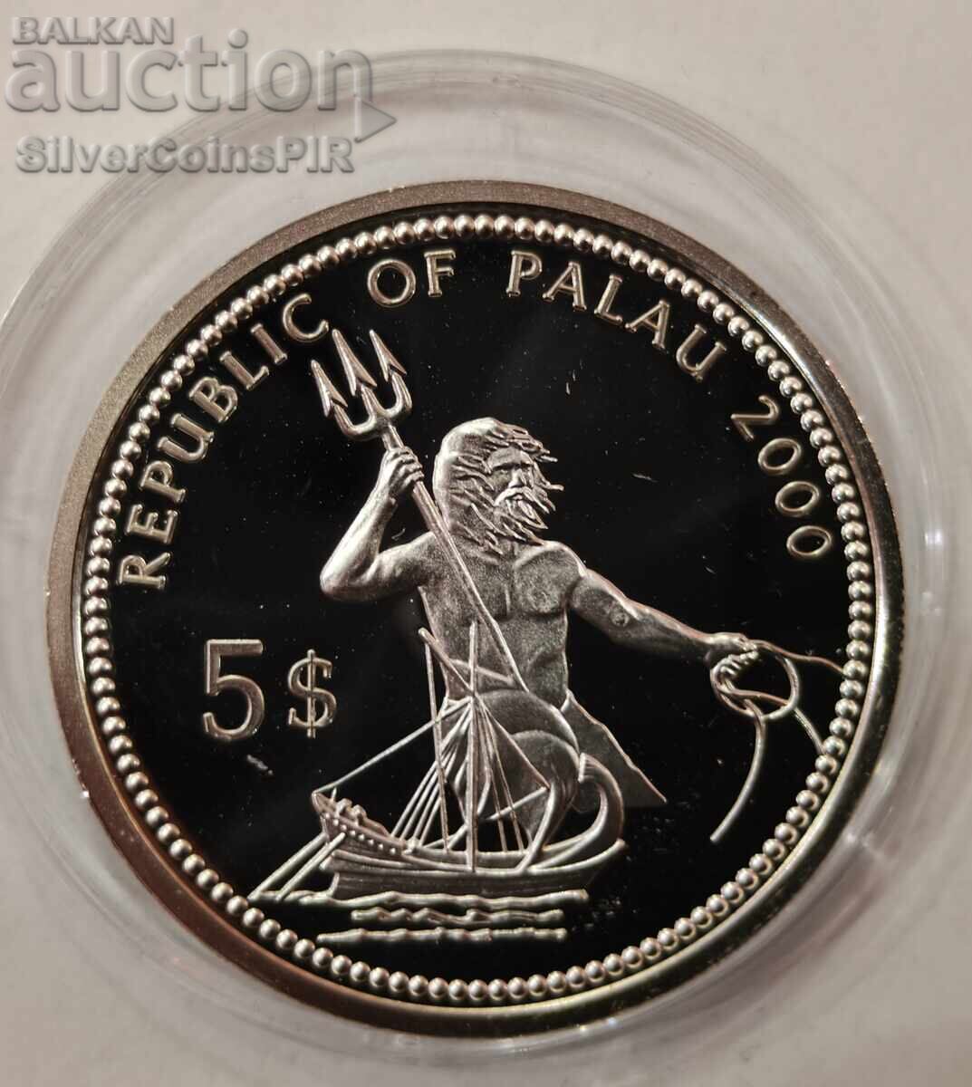 Παράδοση Ασημένιο νόμισμα 5$ Προστασία της Θαλάσσιας Ζωής 2000 Παλάου Παράδοση Ασημένιο νόμισμα 5$ Προστασία της Θαλάσσιας Ζωής 2000 Παλάου
