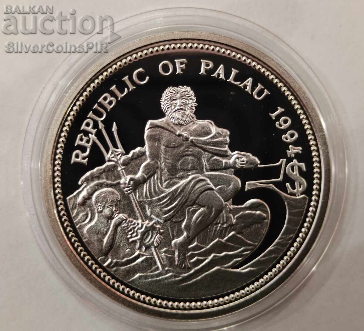 Παράδοση Ασημένιο νόμισμα 5$ Προστασία της Θαλάσσιας Ζωής 1994 Παλάου Παράδοση Ασημένιο νόμισμα 5$ Προστασία της Θαλάσσιας Ζωής 1994 Παλάου