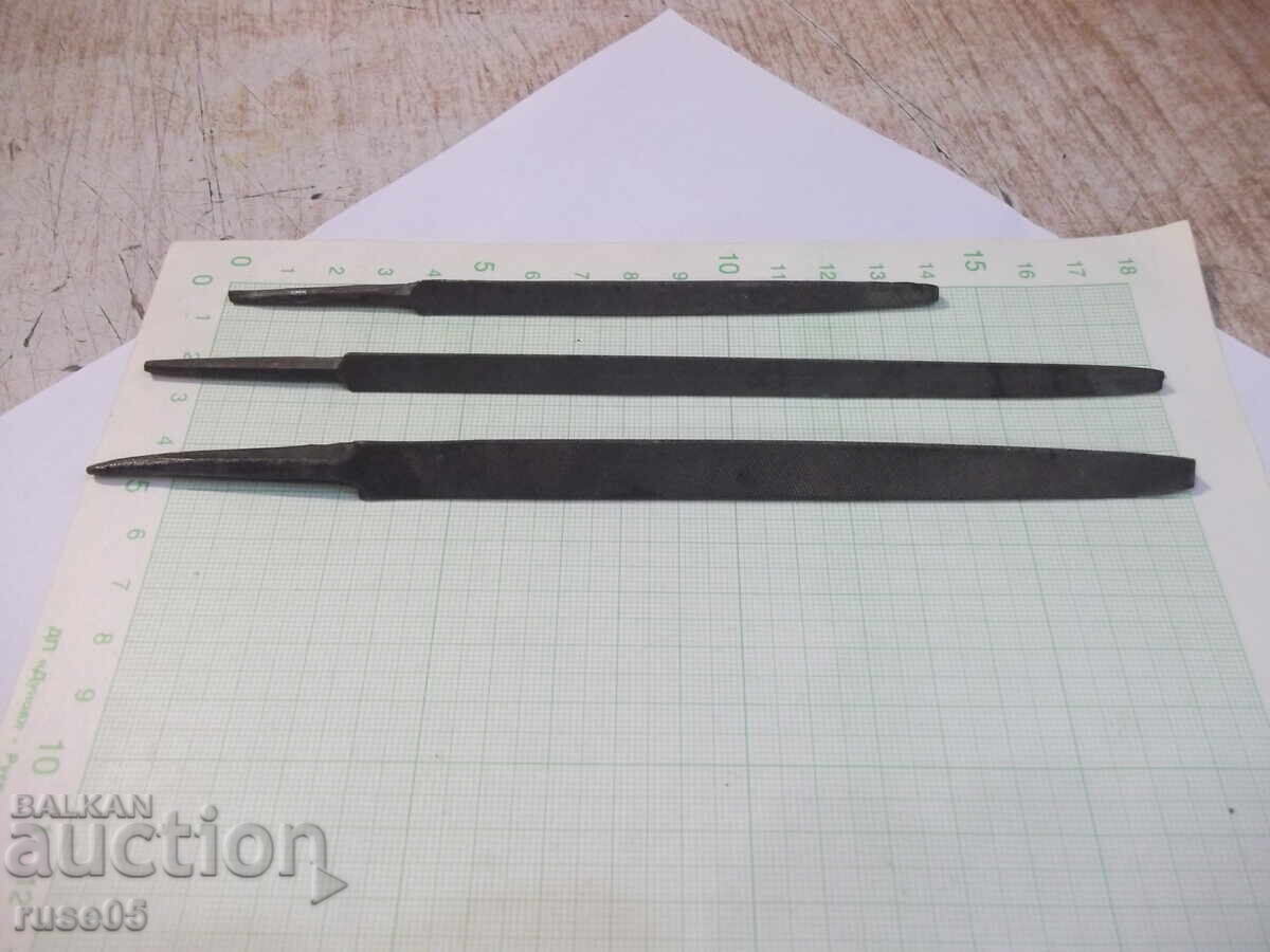 Lot of 3 triangular files - 5 Lot of 3 triangular files - 5
