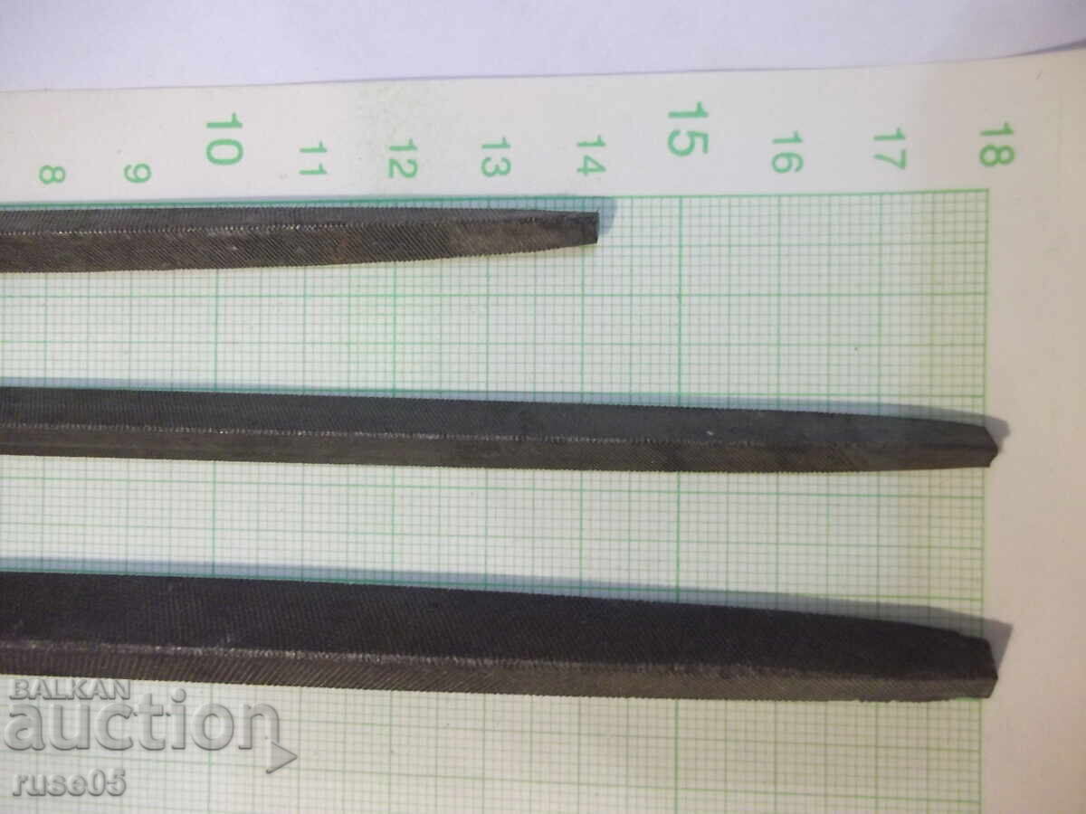 Lot of 3 triangular files - 6 Lot of 3 triangular files - 6