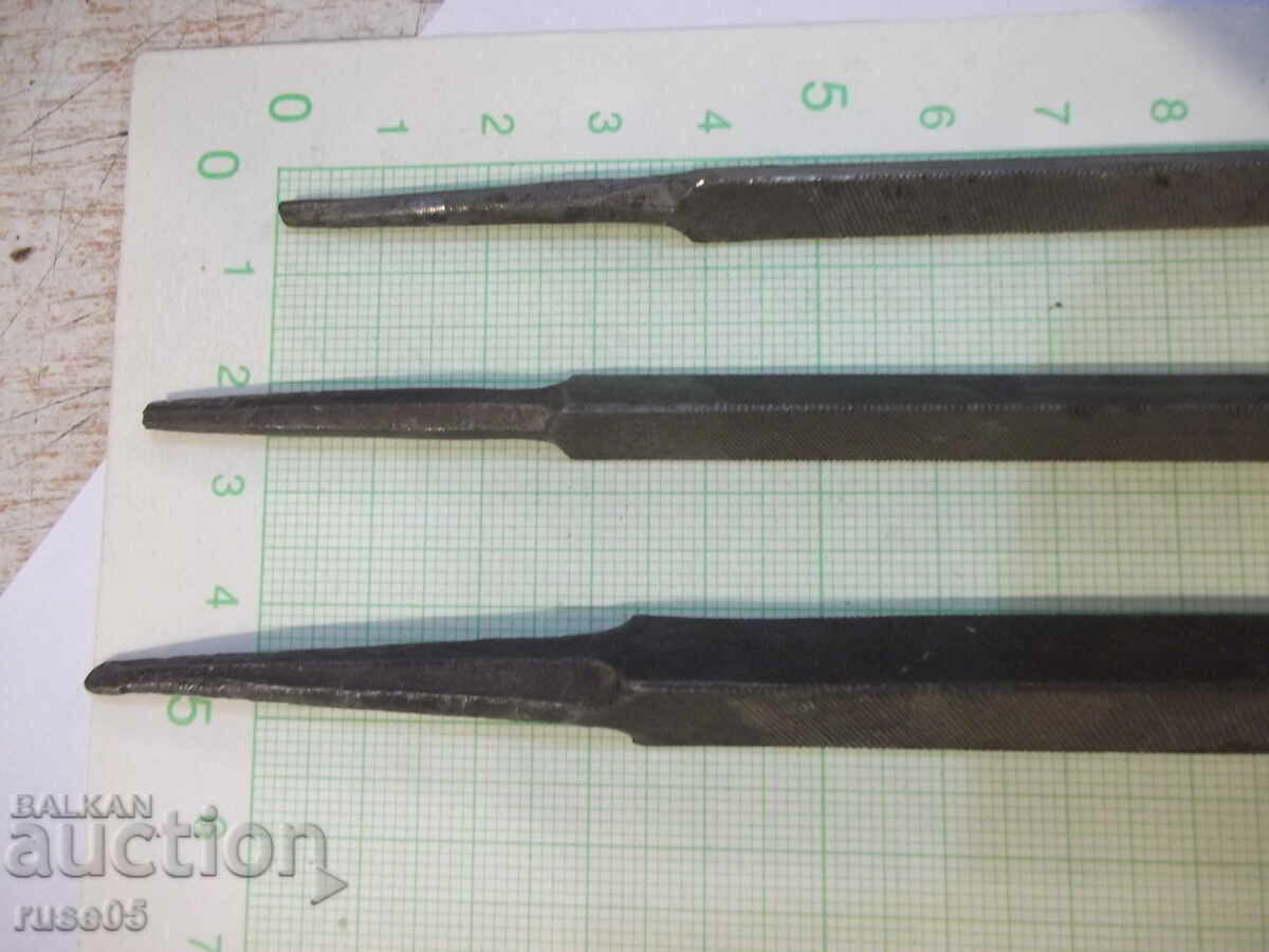 Lot of 3 triangular files - 7 Lot of 3 triangular files - 7