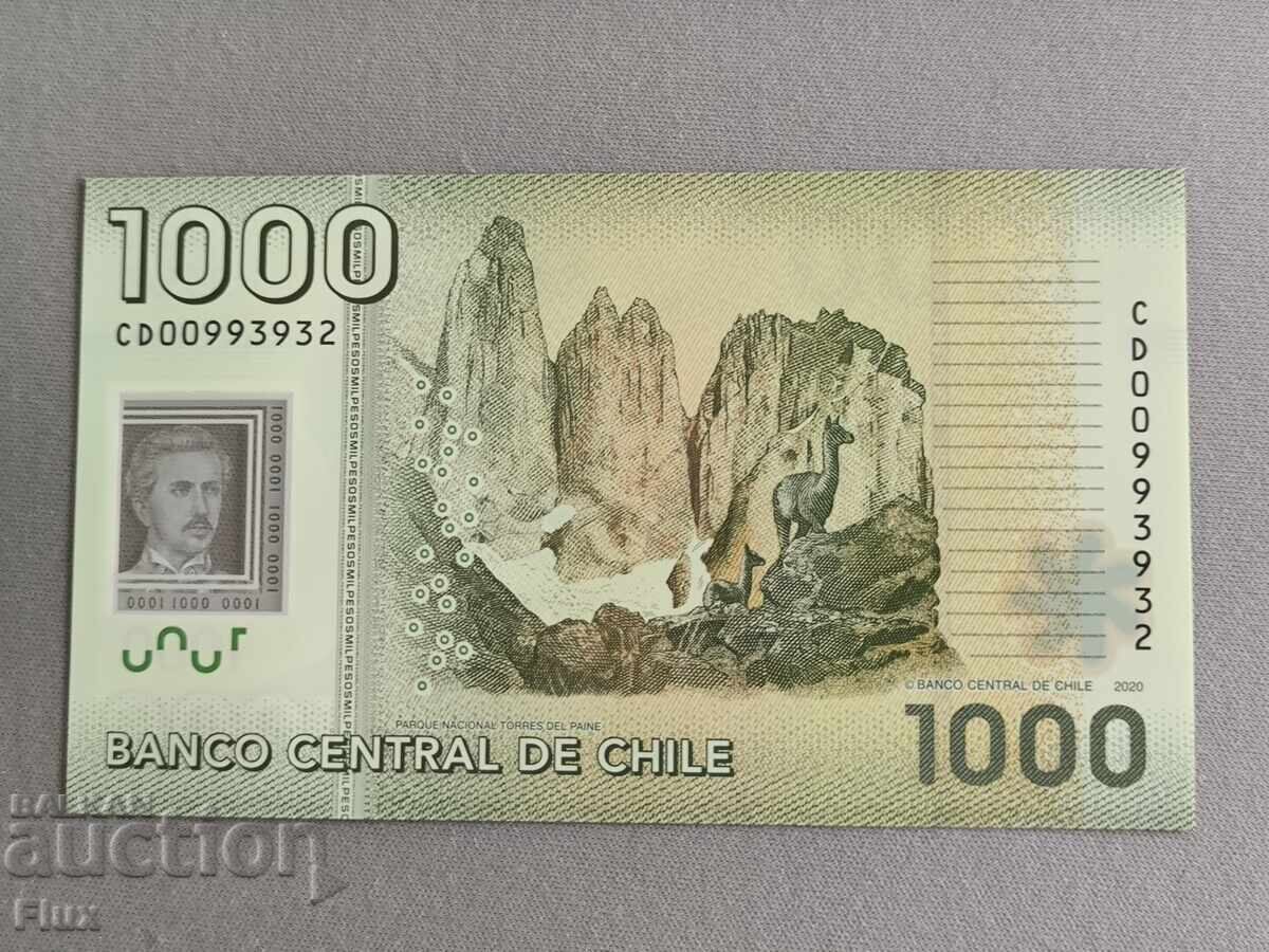 Банкнота - Чили - 1000 песо UNC | 2020г. с цена € 5.00 | 9.78 лв. Банкнота - Чили - 1000 песо UNC | 2020г. с цена € 5.00 | 9.78 лв.