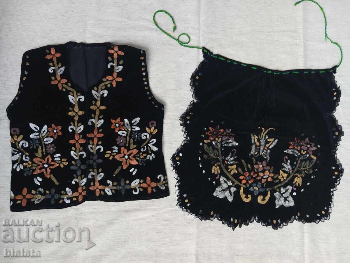 Folk costume - vest and apron