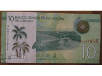10 CORDOBAS 2022, NICARAGUA - Polymer