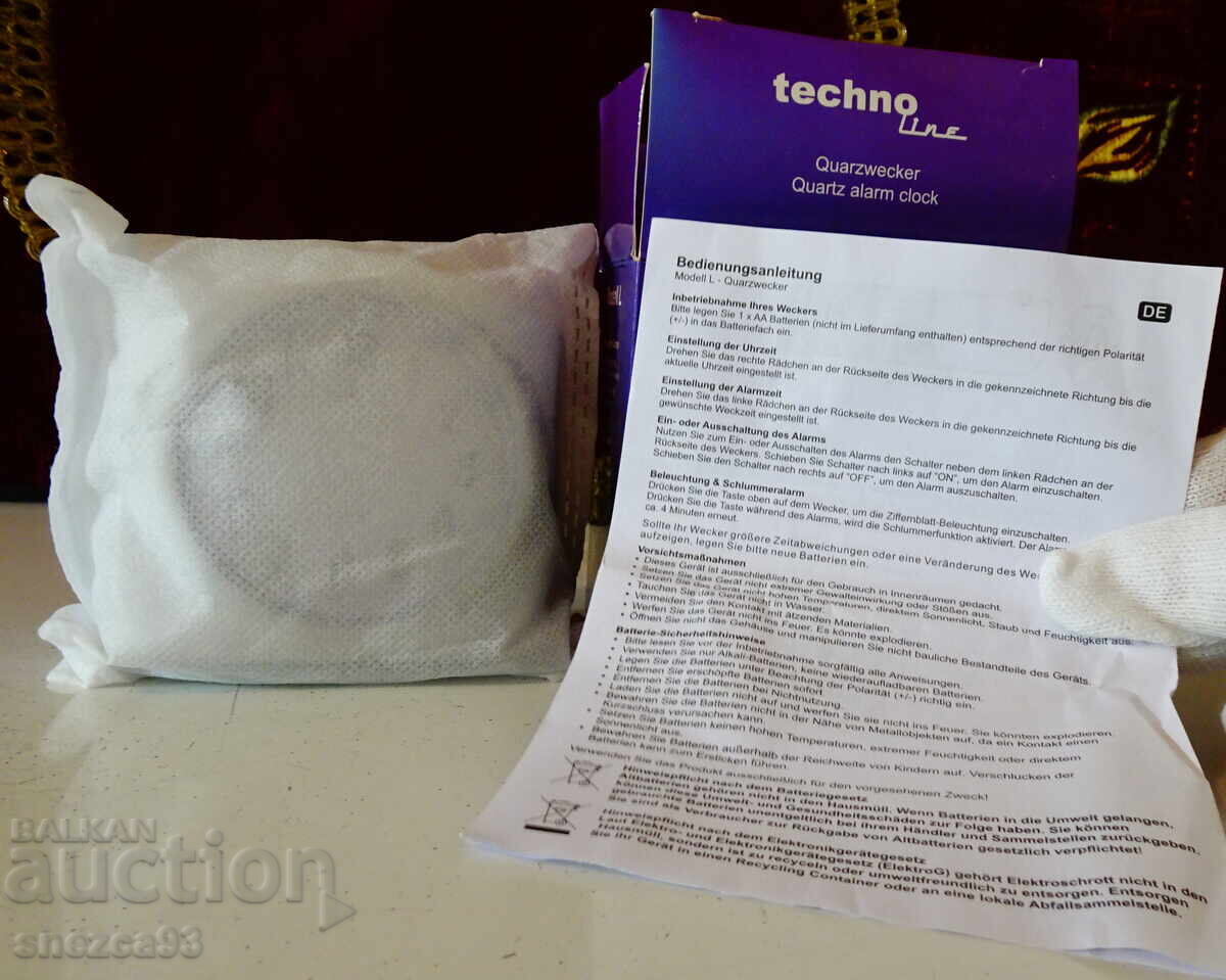 German table clock with alarm, alarm clock - 5 German table clock with alarm, alarm clock - 5