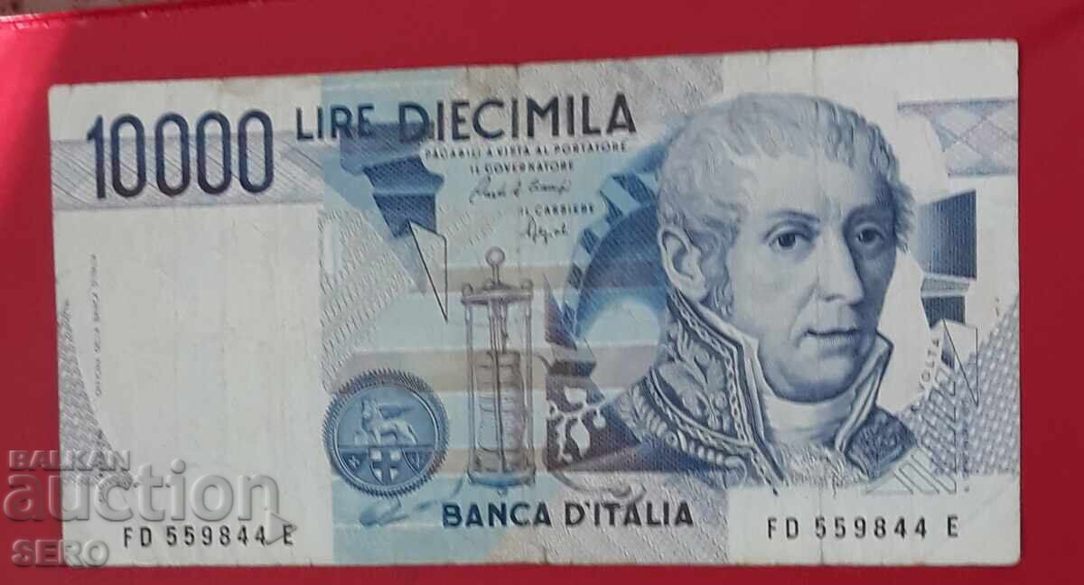 Banknote-Italy-10000 lire 1984