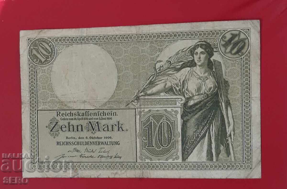 Bancnotă-Germania-10 mărci 1906 cu preț € 0.81 | 1.58 BGN