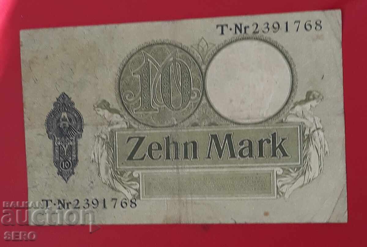 Bancnotă-Germania-10 mărci 1906