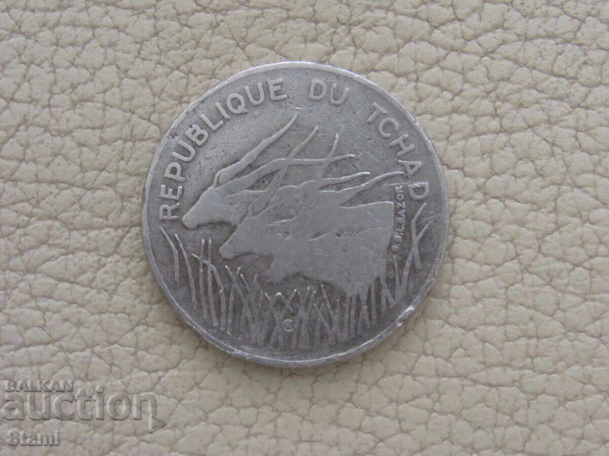 Auction  Chad - 100 francs, 1973 (rare) - 151 m