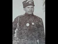 Фотография-Стара снимка-Картон-ВОЕННА-ОФИЦЕР-УНИФОРМА