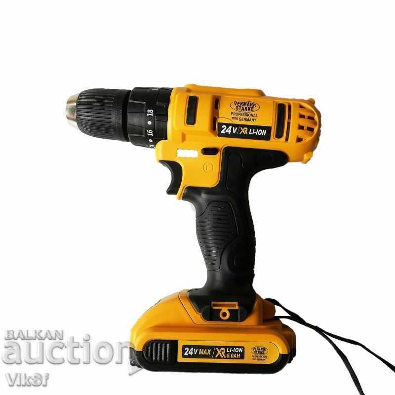 Κατσαβίδι χωρίς καλώδιο VERMARK STARKE 24V με 2 μπαταρίες Κατσαβίδι χωρίς καλώδιο VERMARK STARKE 24V με 2 μπαταρίες