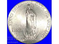 1 Lira 1937 Vatican