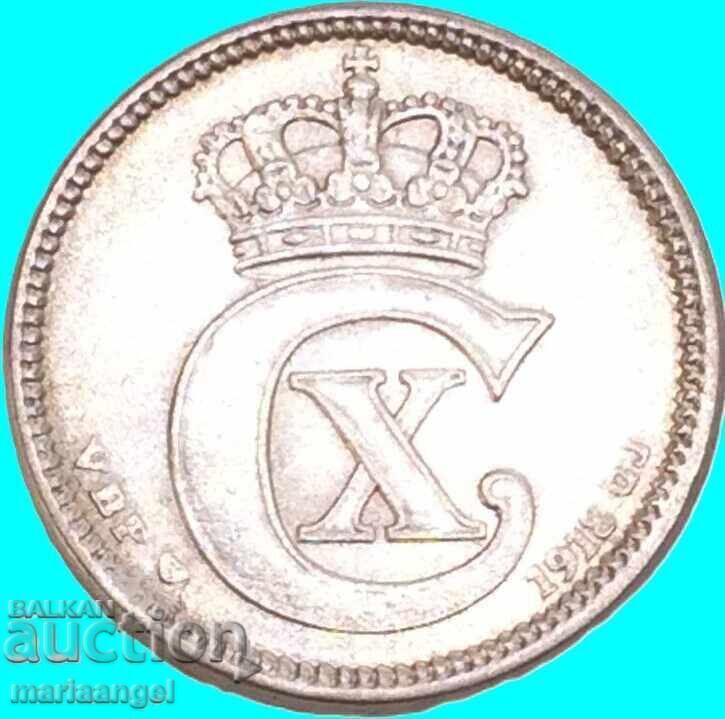 Δανία 10 Όρε 1918 ασήμι με τιμή € 11.54 | 22.57 BGN