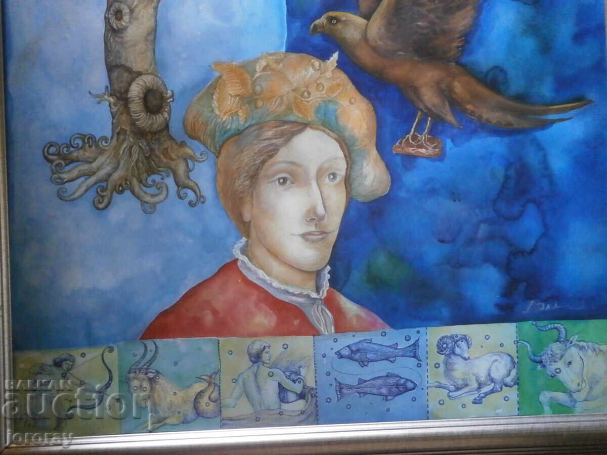 Huge Watercolor by D. Stoilov with price € 1000.00 | 1955.84 BGN Huge Watercolor by D. Stoilov with price € 1000.00 | 1955.84 BGN