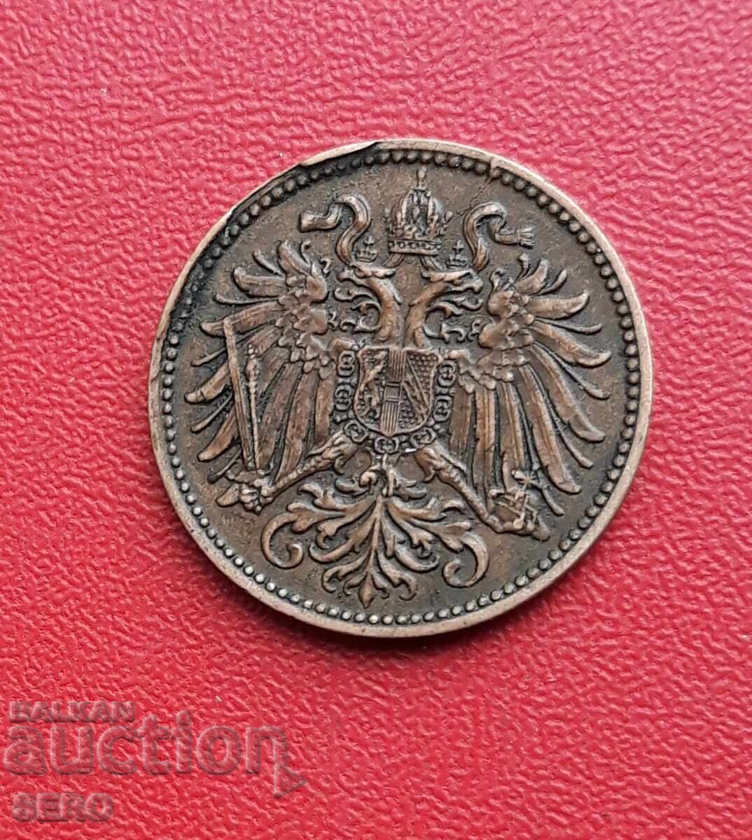 Austria-Hungary-2 heller 1900 with price € 0.81 | 1.58 BGN