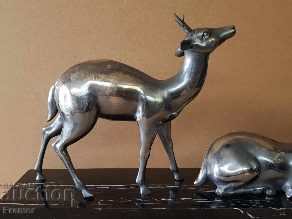 Auction Marcel Leduc composition Does Art Deco 30s silver-plated bronze Auction Marcel Leduc composition Does Art Deco 30s silver-plated bronze