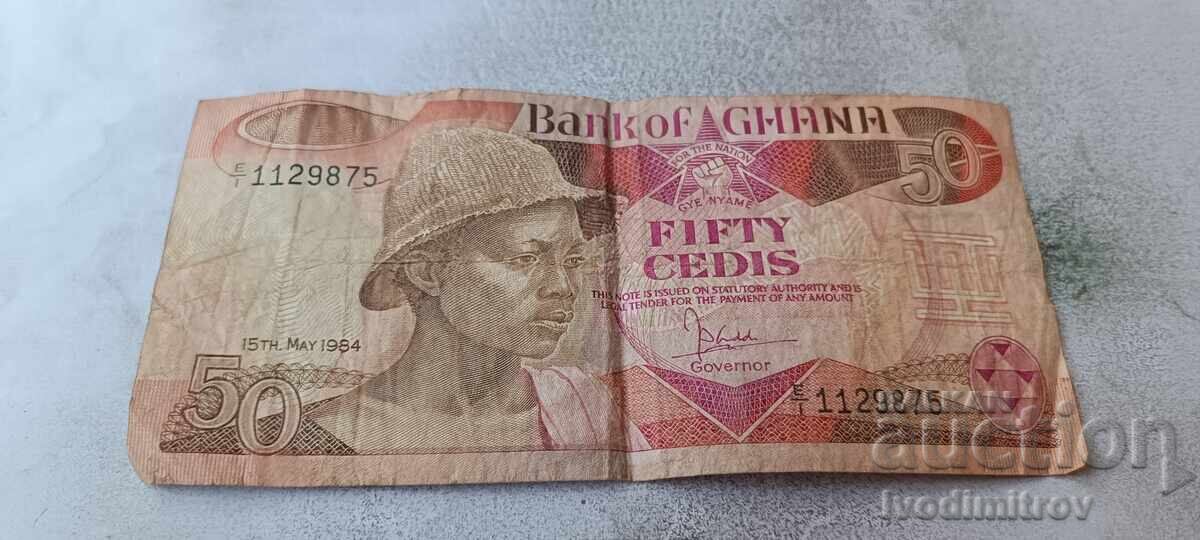 Ghana 50 Cedis 1984 Ghana 50 Cedis 1984