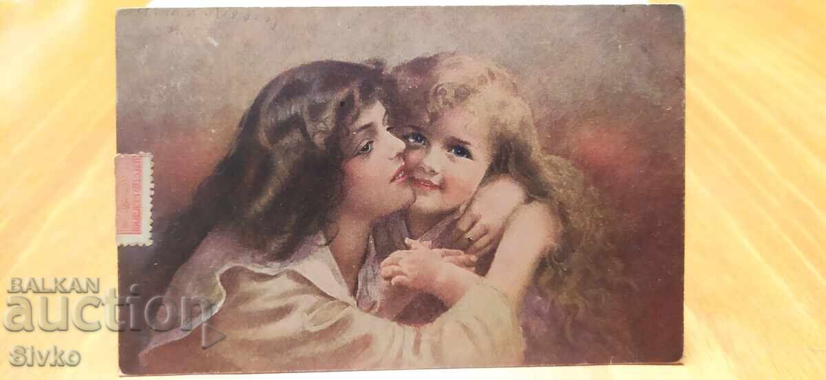 1919 postcard with stamp 1919 postcard with stamp