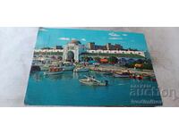 Carte poștală Rhodes Vedere a Pieței Noi 1973