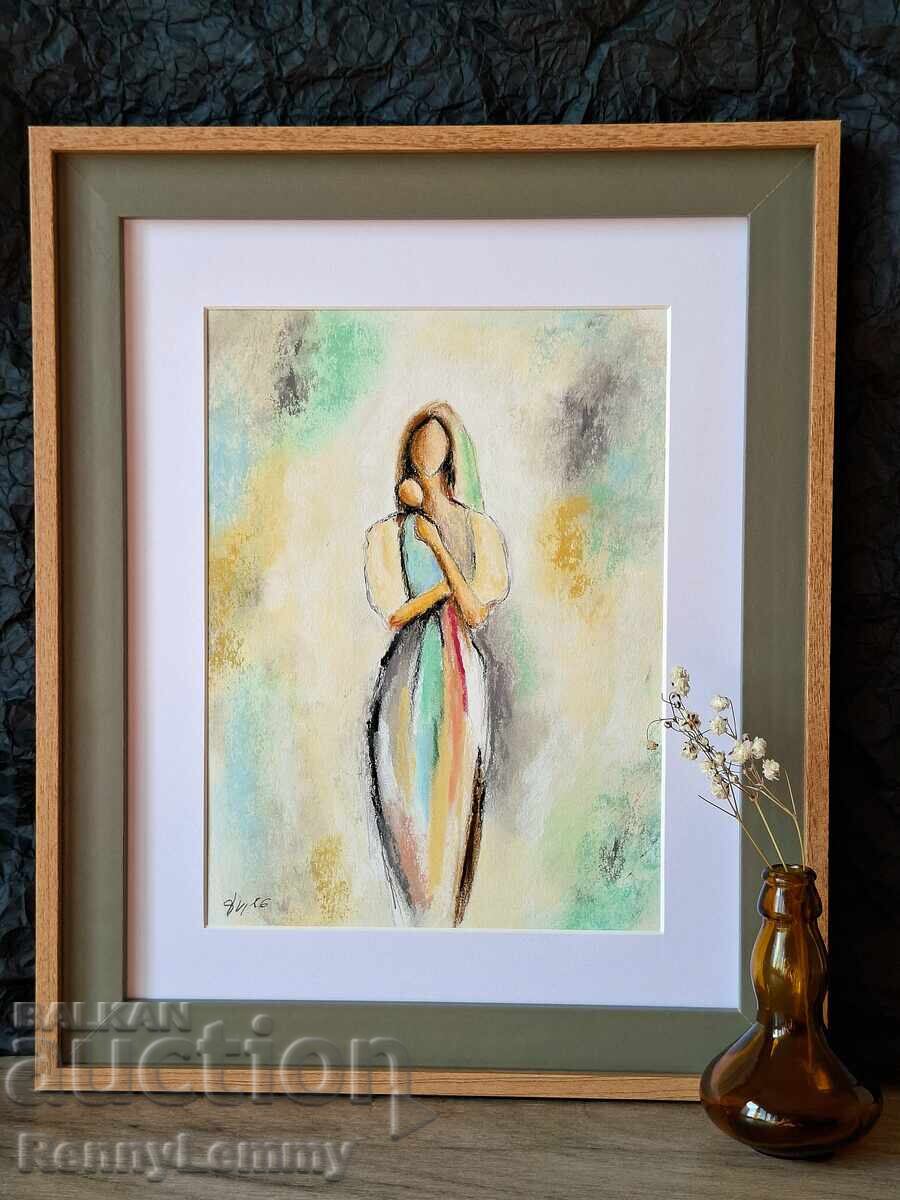 Love, pastel painting, original