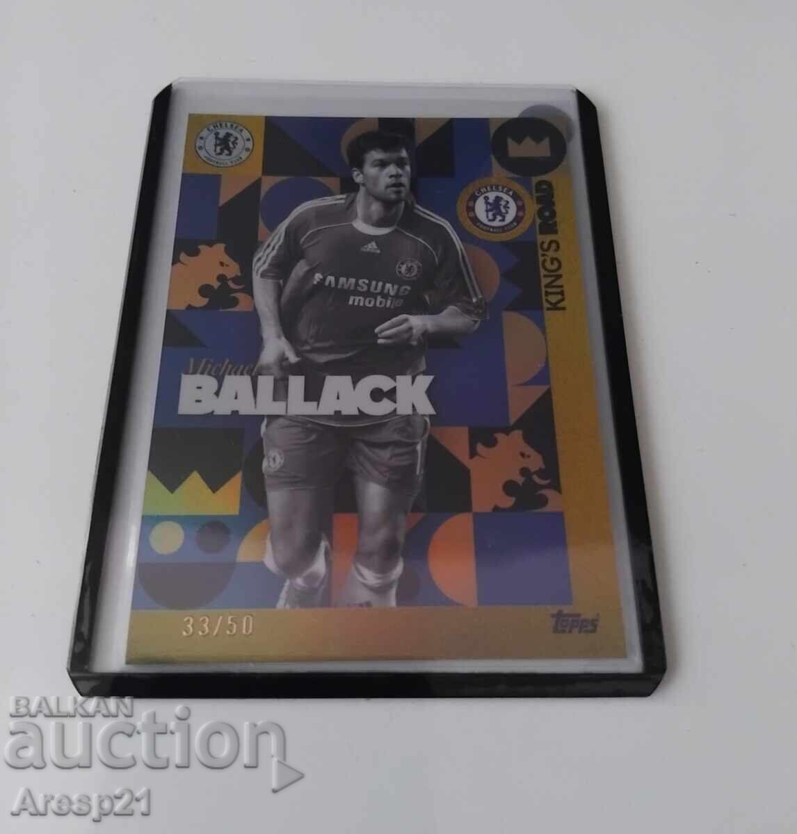 Set de echipă Topps Chelsea Michael Ballack numerotat /50 Set de echipă Topps Chelsea Michael Ballack numerotat /50