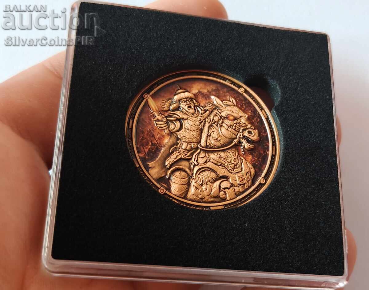 Delivery of Copper 1 oz Genghis Khan 2025 Round Delivery of Copper 1 oz Genghis Khan 2025 Round