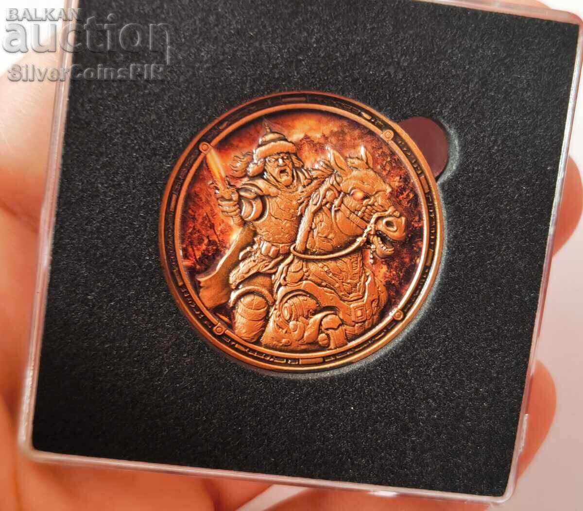 Copper 1 oz Genghis Khan 2025 Round - 5 Copper 1 oz Genghis Khan 2025 Round - 5