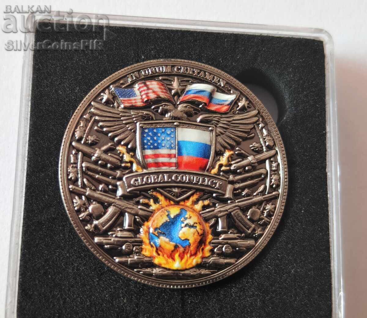 1 oz Copper USA vs Russia Conflicts 2026 Round - 5 1 oz Copper USA vs Russia Conflicts 2026 Round - 5