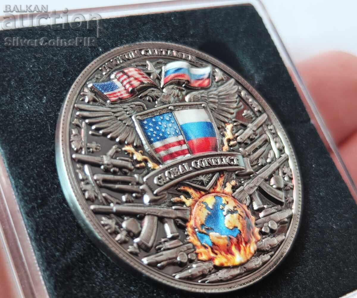1 oz Copper USA vs Russia Conflicts 2026 Round - 6 1 oz Copper USA vs Russia Conflicts 2026 Round - 6