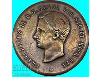 Неапол и Сицилия 2 торнеси 1859 6,28г Франциск Италия