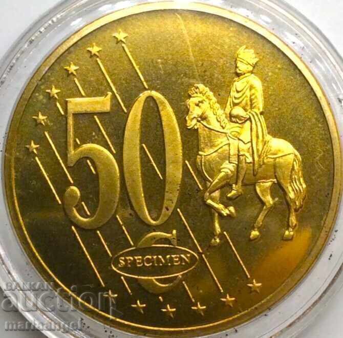 Malta 50 Euro Cent 2003 20.9g Grade Specimen Essay - 6 Malta 50 Euro Cent 2003 20.9g Grade Specimen Essay - 6