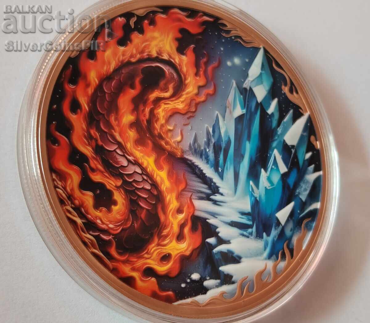 10 oz Dragon Fire and Ice 2026 Copper Round - 6 10 oz Dragon Fire and Ice 2026 Copper Round - 6