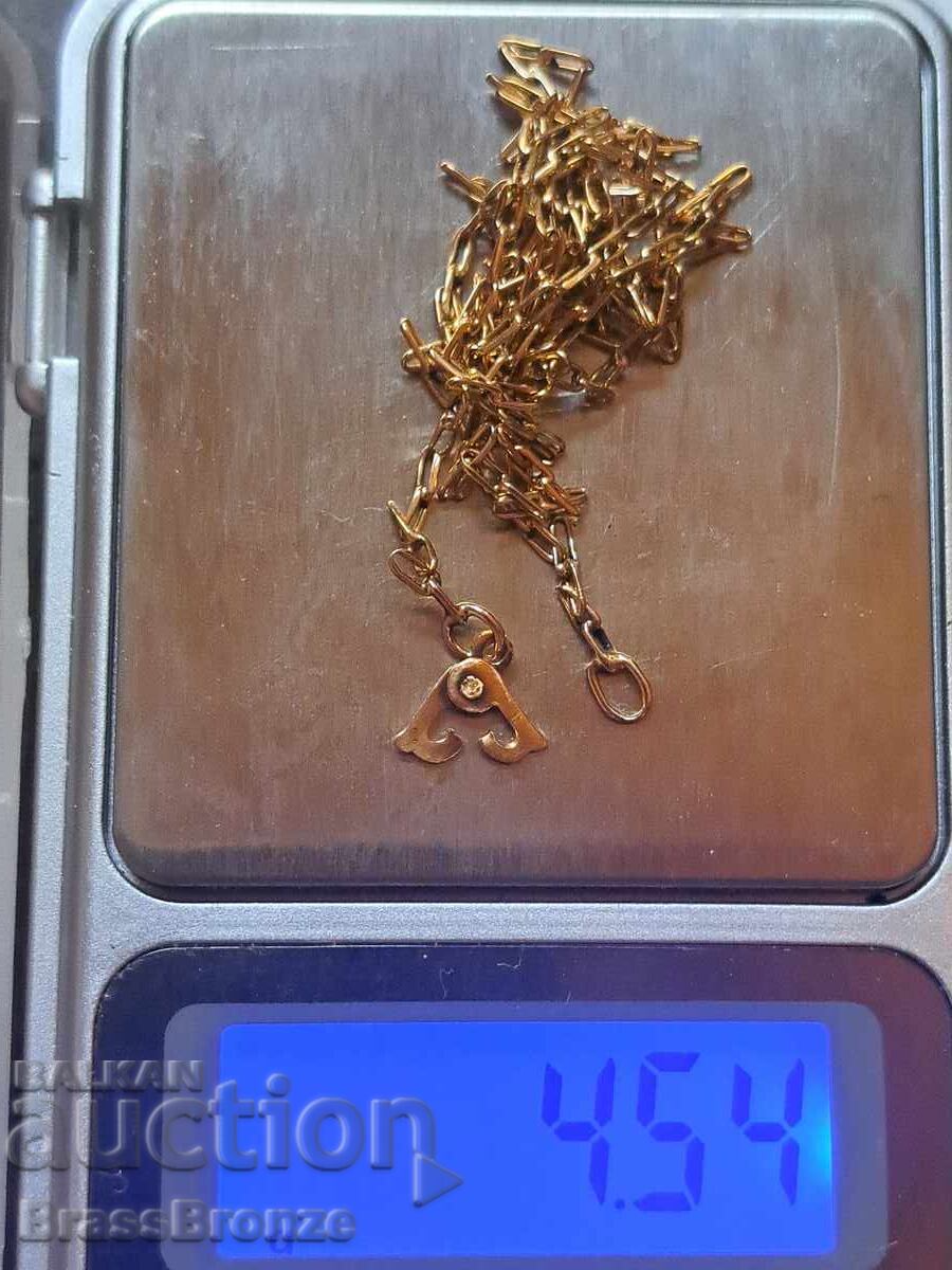 Antique 14K gold chain - 6