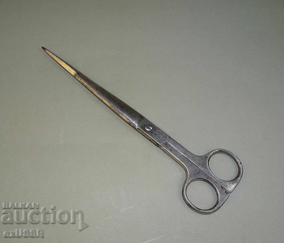 30s Old German long scissors Solingen, promotional for BAYER with price € 25.00 | 48.90 BGN 30s Old German long scissors Solingen, promotional for BAYER with price € 25.00 | 48.90 BGN