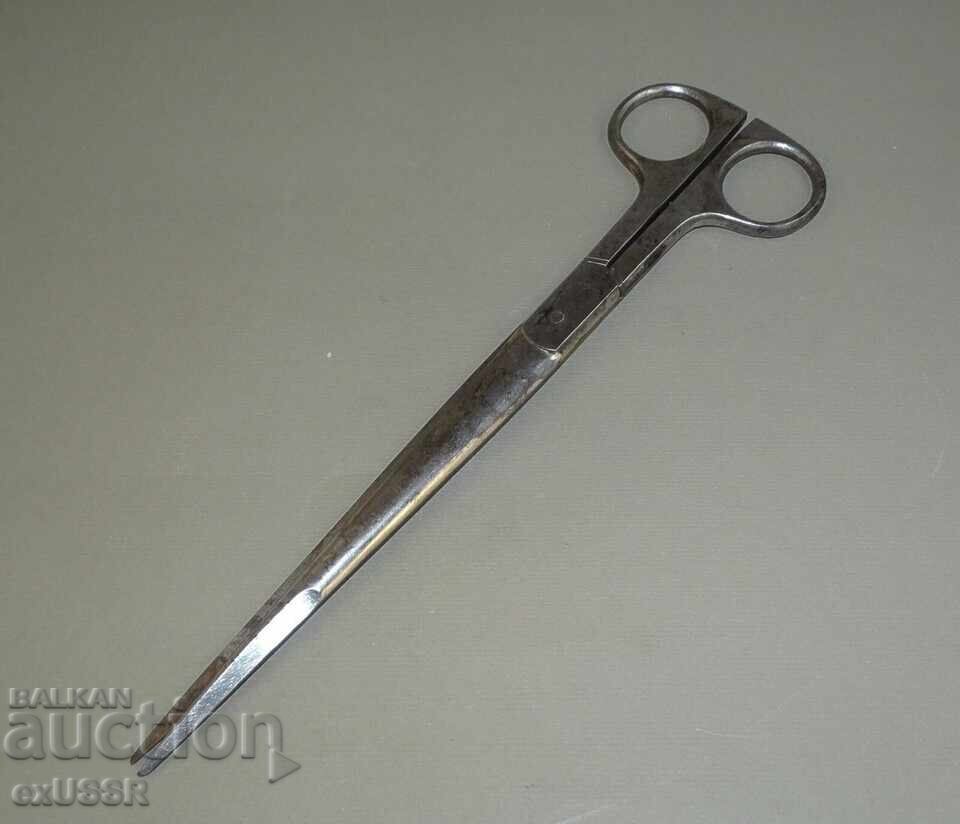 Auction 30s Old German long scissors Solingen, promotional for BAYER Auction 30s Old German long scissors Solingen, promotional for BAYER