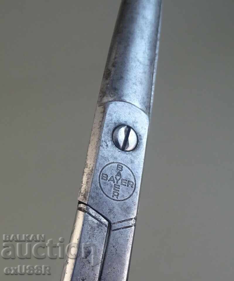 30s Old German long scissors Solingen, promotional for BAYER - 6 30s Old German long scissors Solingen, promotional for BAYER - 6