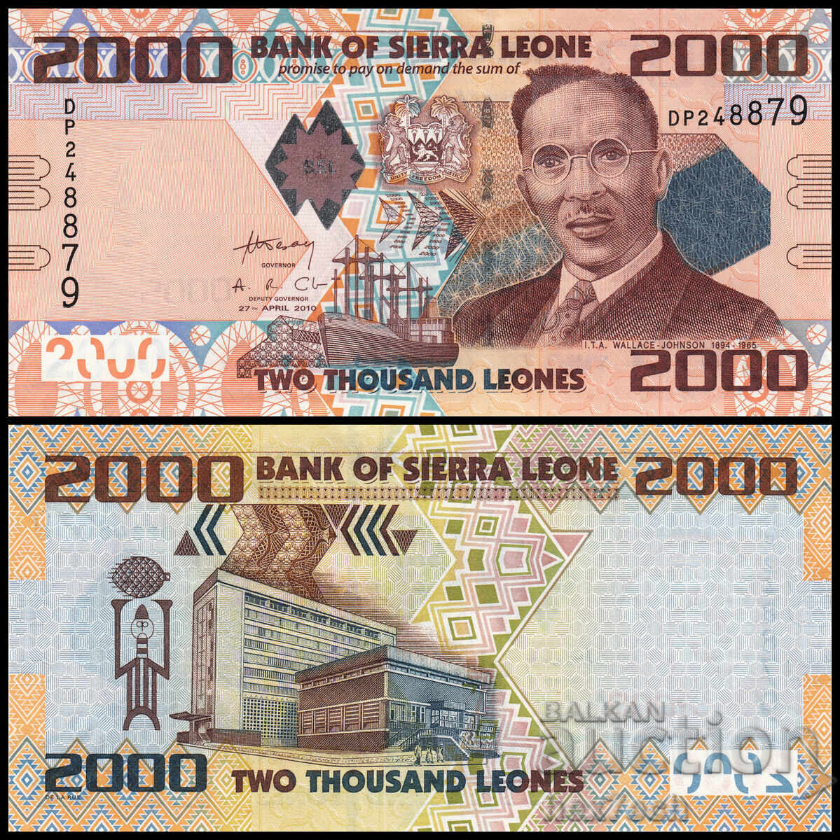 ❤️ ⭐ Sierra Leone 2010 2000 leones UNC nouă ⭐ ❤️ ❤️ ⭐ Sierra Leone 2010 2000 leones UNC nouă ⭐ ❤️