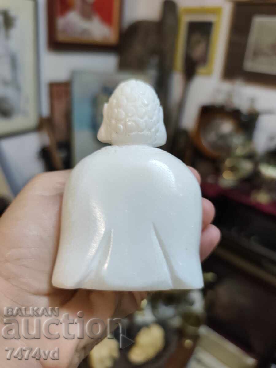 Massive white Buddha statue, marble or white jade with price € 0.01 | 0.02 BGN