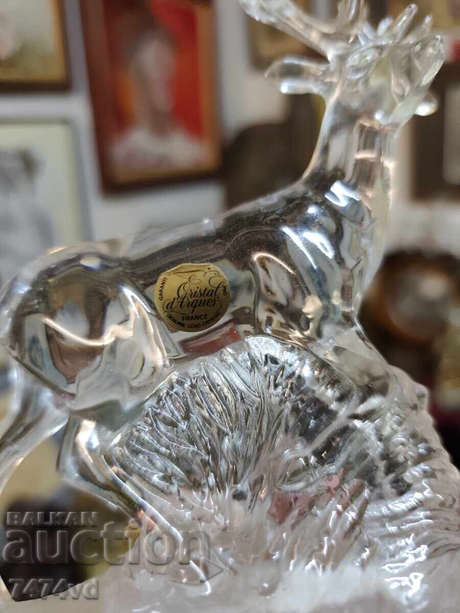 Licitație Cristal francez de lux!!! Căprioară - Cristal d'Arques Licitație Cristal francez de lux!!! Căprioară - Cristal d'Arques