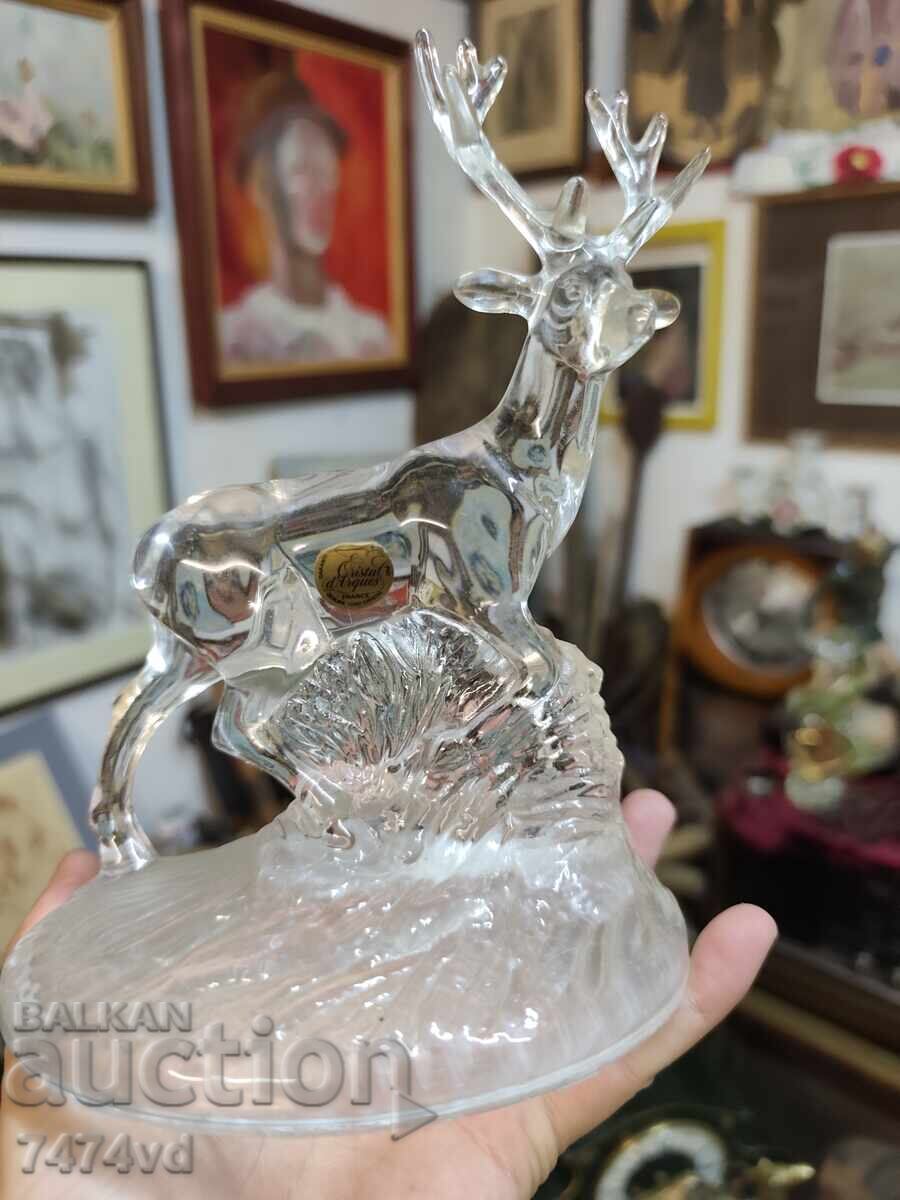 Cristal francez de lux!!! Căprioară - Cristal d'Arques Cristal francez de lux!!! Căprioară - Cristal d'Arques