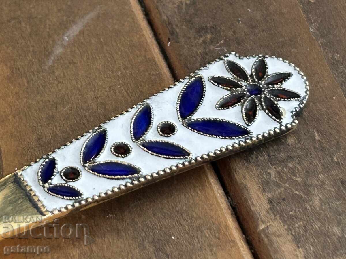 Russian Silver .916 / Teaspoon / Spoon / Gold Plating Enamel Russian Silver .916 / Teaspoon / Spoon / Gold Plating Enamel