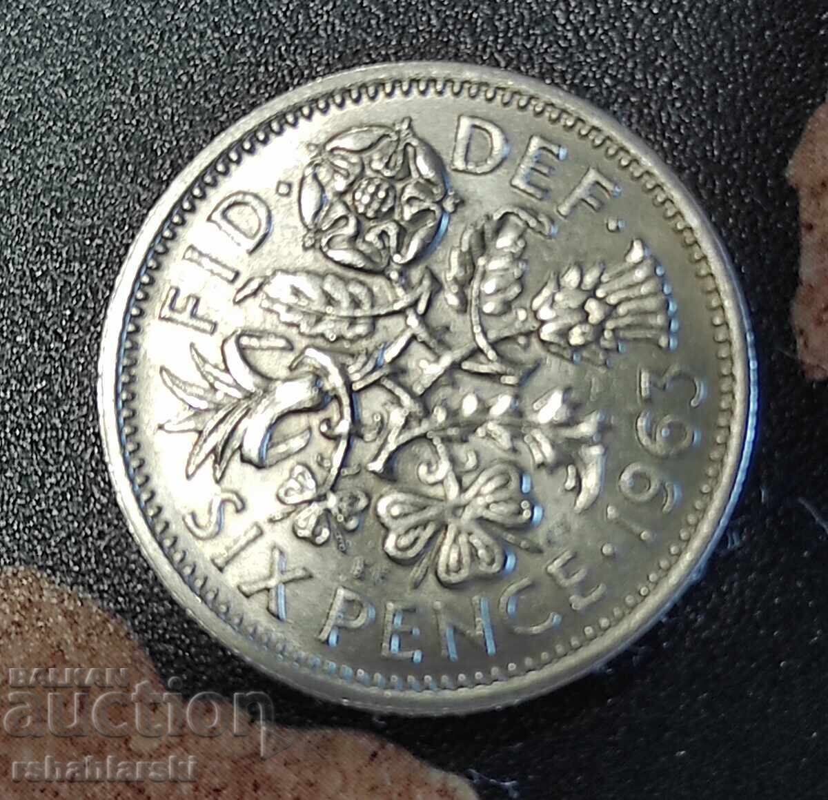 Монети Великобритания - 3 бр.  [1963-1967] с цена € 2.50 | 4.89 лв.