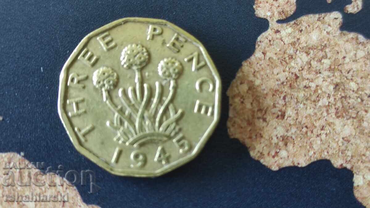 Monede Marea Britanie - 3 buc. [1940-1945] - 5