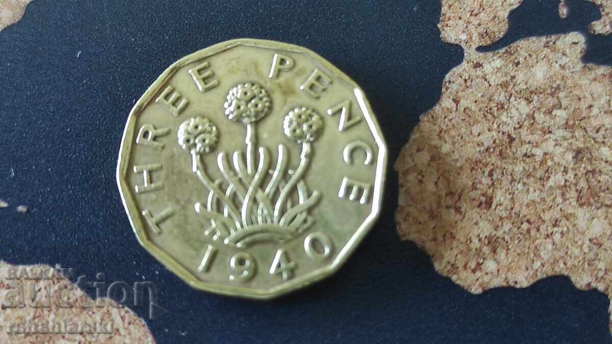 Monede Marea Britanie - 3 buc. [1940-1945]