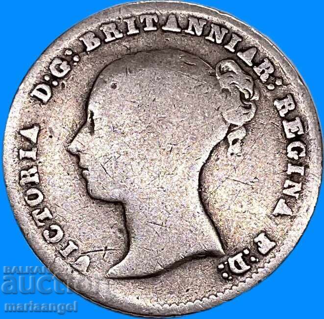 United Kingdom 4 Pence 1842 Groat Victoria Silver - 6 United Kingdom 4 Pence 1842 Groat Victoria Silver - 6