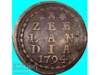 1 Cent 1794 Olanda 1 Duit Zeeland