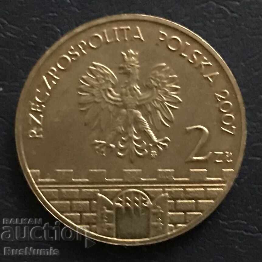 Πολωνία. 2 ζλότι 2007. Μπζεγκ με τιμή € 3.50 | 6.85 BGN