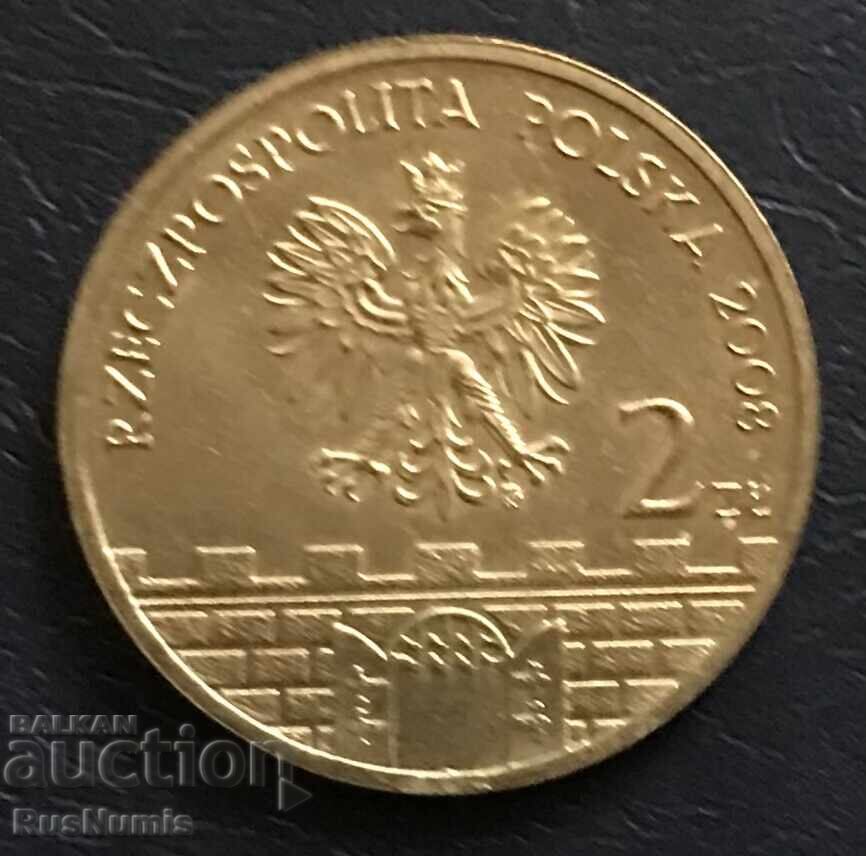 Πολωνία. 2 ζλότι 2008. Λόβιτς με τιμή € 3.50 | 6.85 BGN